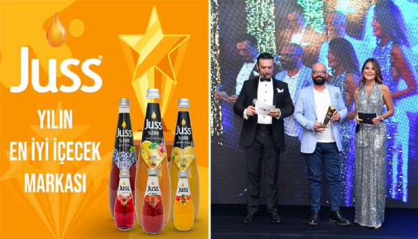 Yılın en iyi içecek markası ödülü Juss Meyve Suyu
